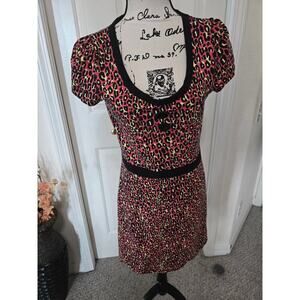 Sourpuss Animal Print Dress Size L NWOT